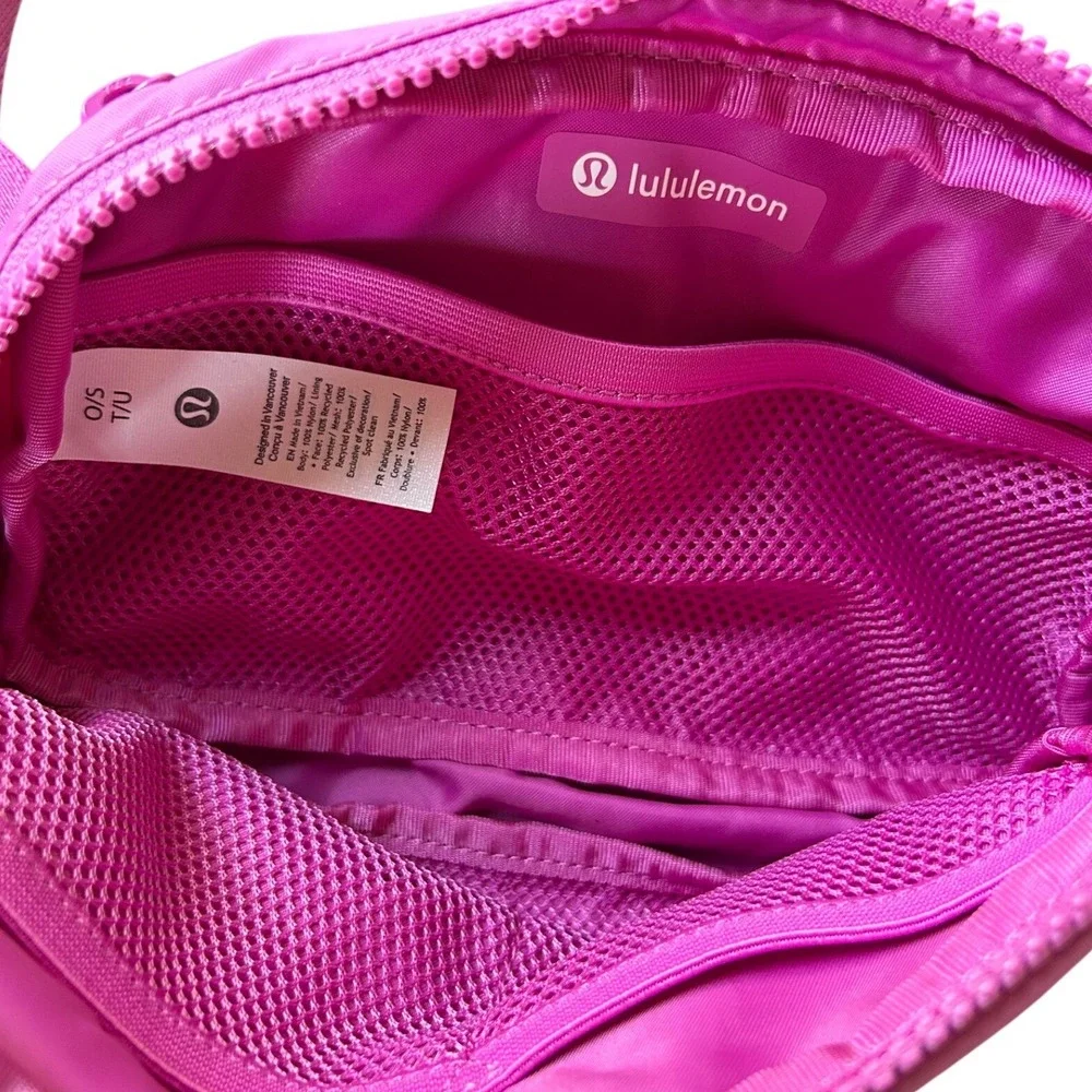 Lululemon Everywhere Belt Bag 1L Crossbody Passionate Pink OS Gym Active Casual